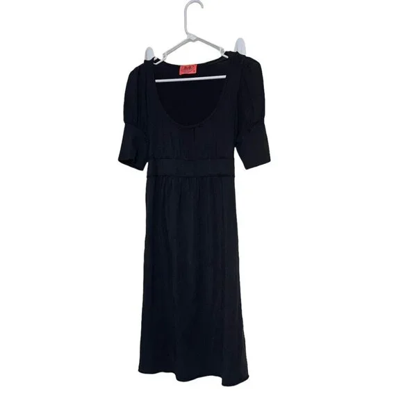 black linen dress sleeveless James Perse Linen Halter Dress main image 0